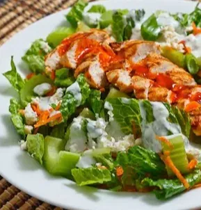 Best buffalo chicken salad in Calgary Calzones Wings & Salad, Calgary, AB